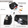 thumbnail image 6 of GAEKEAO Crossbody Bags for Women Floral Travel Crossbody Purses Leather Handbags Medium Shoulder bag with Adjustable Strap, 6 of 7