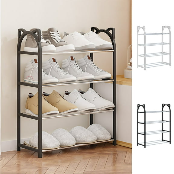 VBODN Shoe Organizer,Shoe Rack,4-Tier Shoe Rack, Shoe Rack Organizer,Foldable Shoe Rack,Shoe Storage & Organizers,Shoe Rack For Front Door Entrance