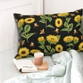 thumbnail image 6 of Kll Bees And Sunflowers Pillow Covers Envelope Closure,Super Soft And Cozy Fuzzy Fleece Pillow Case Cover 20"X30", 6 of 8