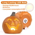 thumbnail image 5 of Active Mind Ltd 5" Mini LED Smiling Jack O' Lantern Light - Battery Powered Halloween Pumpkin Decor for Indoor Tabletop, Desk, Shelf, or Mantel | Cute Glow for Home & Party, 5 of 7