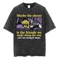 thumbnail image 3 of Camiseta The Horrors Never Ending Yet I Remain Silly, divertida camiseta lavada Retro de rana de estilo japonés, camisetas de gran tamaño para hombres, 3 of 5