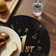 thumbnail image 4 of Round Placemats Happy Birthday 15 inch Set of 4 Table Mats for Dining Table Gift Gold Heat Resistant Non-Slip Kitchen & Home Decorative Place Mat Set, 4 of 8