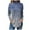 Blue, variant on Ydkzymd Long Sleeve T Shirts for Women Blue Trendy Plain Tshirts Shirts for Women Cotton Petite Thermal Plus Size Tunic Blouses Turtleneck floral Tie Dye Tops L