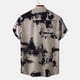 thumbnail image 5 of Camisas Para Hombre Camisa de manga corta con flores para hombre, estilo playero de verano, informal, relajada, para perezosos (Brown, XL), 5 of 7