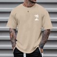 thumbnail image 2 of Mens Workout Shirts Quarter Sleeve Big & Tall Athletic Running Gym Workout Tee Shirts Snug Fit Gradient Round Neck Summer Outdoor Basic T Shirts, 2 of 5