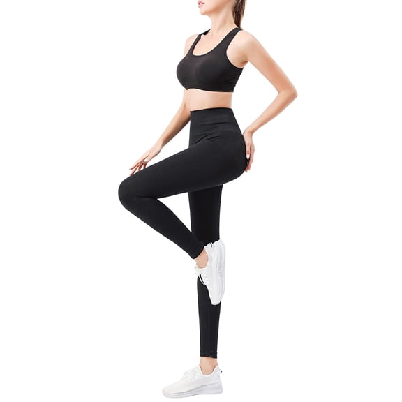 2 Piece Sets for Women Workout Outfits Solid Color Sports Bra Seamless High Waist Leggings Yoga Gym Activewear