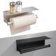 thumbnail image 4 of Portarrollos de Papel Macarena de Acero inoxidable montado sin Taladrar negro, 4 of 8