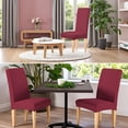 thumbnail image 3 of High Stretch Chair Covers for Dining Chairs, Washable Dining Chair Covers Set of 4, Soft Dining Chairs Seat Covers, Parsons Chair Slipcover Protectors for Home Hotel Restaurant Banquet, 3 of 9