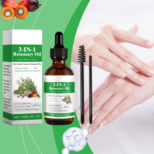 Aceite de ricino Batanas, nutritivo e hidratante, reparador, hidratante, esencias para el cuidado de las uñas, tres en uno, 60 ml