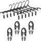 thumbnail image 1 of Folding Travel Hanger Foldable Clothes Hanger with Clip Portable, 1 of 5