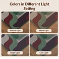 thumbnail image 7 of Design&I 8'x10' Washable Area Rug Sleek Flatweave Pet Friendly Deep Green Abstract Geometric Artwork Design Elegant Contemporary Shapes with Subtle for King Size Bedroom, Under Bed, 7 of 7