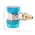 thumbnail image 3 of HURRISE R134 A/C Low/High Quick Connector Air Conditioning Coupler Adapter + Extractor Valve Core, Connector Coupler , Quick Connector Adapter, 3 of 10