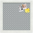 thumbnail image 2 of PinPix 12x12 Custom Cork Bulletin Board Grey Chain Poster Board Has a Fabric Style Canvas Finish, Framed in Grey Chain, by ArtToFrames (PinPix-570), 2 of 6