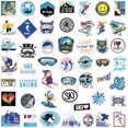 thumbnail image 2 of 50Pcs Skiing Stickers, Snowboard Stickers, Winter Ski Sports Stickers, Adventure Nature Outdoors Waterproof Vinyl Stickers for Teens Adults Laptop Wat, 2 of 4