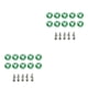 thumbnail image 1 of Sidaley Juego de arandelas de tornillos para coche de 10 piezas, juego surtido de arandelas decorativas, accesorios modificados para Verde 2piezas, 1 of 6