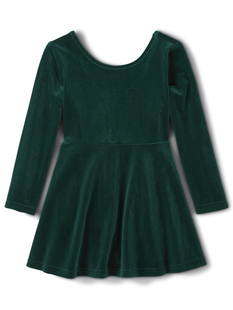 children's place holiday dresses The Toddler Girls Velour Long Sleeve Dress, Sizes 12M-5T, Comfy Outfit group_size:plus:plus-size-3-4-sleeve-cascade-wrap-dress-2l13007w-bordeaux