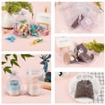 thumbnail image 4 of 100 bolsas de organza gris claro de 10 x 15 cm con cordón ajustable para regalos de boda, joyería, dulces y otros artículos de fiesta., 4 of 8