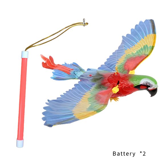 BESTSKY Flying Bird Cat Toy,Adjustable Length Bird Cat Toy,Flexible Play Space Flying Bird Cat Toys for Indoor Cats,Style1