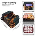 thumbnail image 3 of Bear Double Layered Insulated Lunch Bag with Two Compartments, Large Capacity, Handheld Meal Bag - 7.1x11.4x16.1 inches, 3 of 6