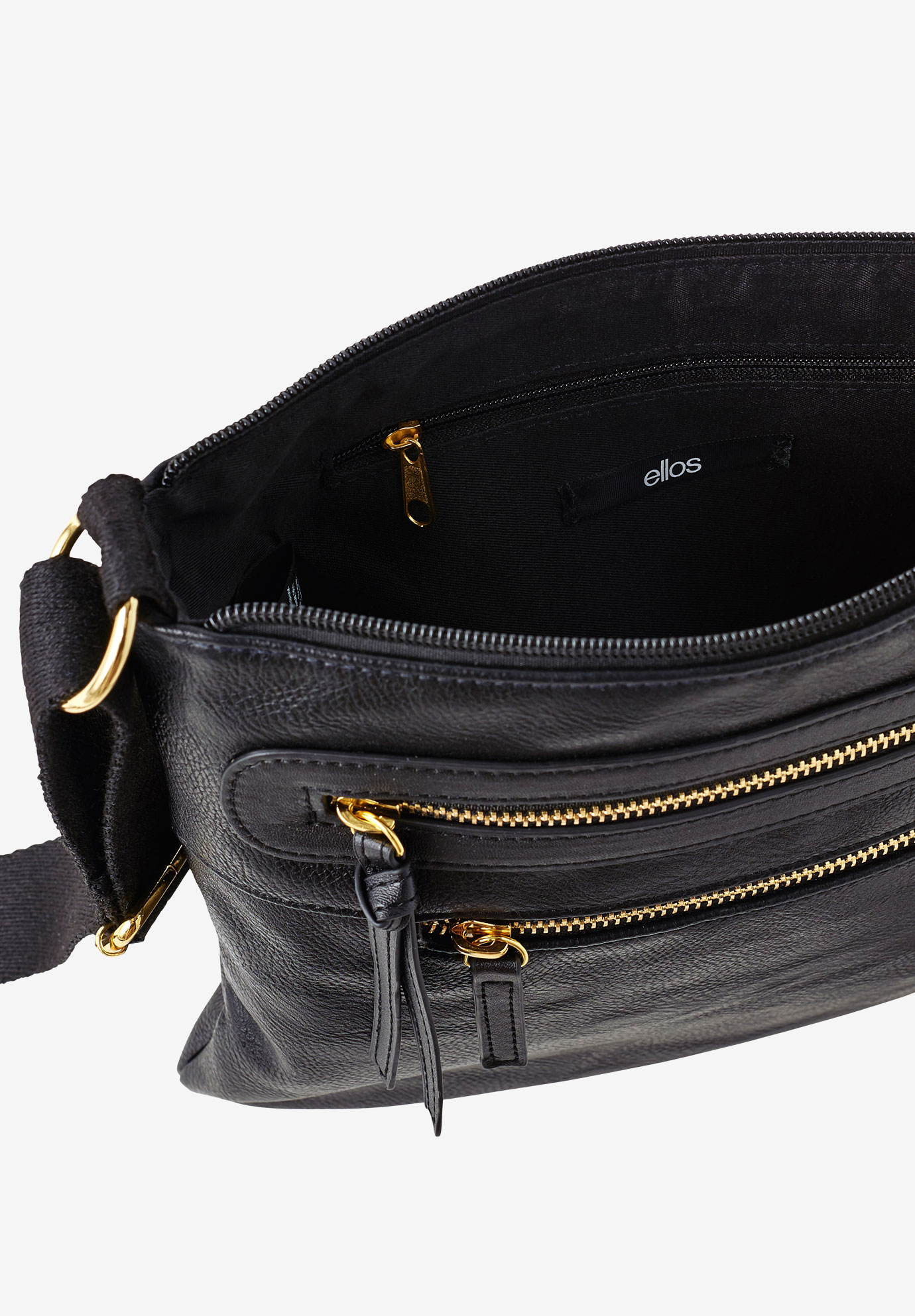 Ellos Women's Multi-Zip Crossbody Bag - image 3 of 3