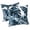 Antique Blue + Blue + Cotton, variant on FENGFAN Outdoor Throw Pillows Waterproof Fade Resistant 18x18 Inch Blue Floral 2 Pack