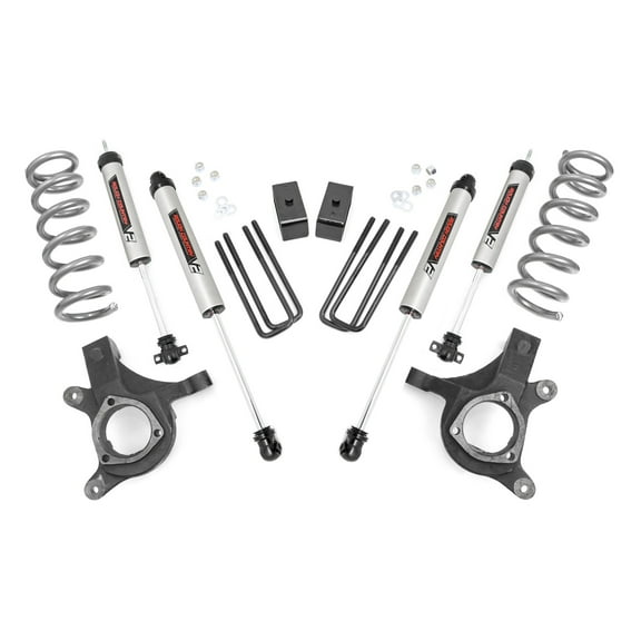 Rough Country 4.5" Lift Kit w/V2 Shocks for 99-06 Chevy/GMC 1500 2WD - 23970 Fits select: 1999-2002 CHEVROLET SILVERADO, 1999-2000 GMC NEW SIERRA