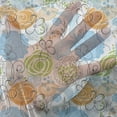 thumbnail image 3 of Floral Tulle Curtains with Rod Pocket, Colorful Sketch Style Roses with Hearts and Leaves Botanic Theme, Sheer Drape for Wedding Party 2 Panels, 7 Sizes, Lime Green Sky Blue, by Ambesonne, 3 of 3
