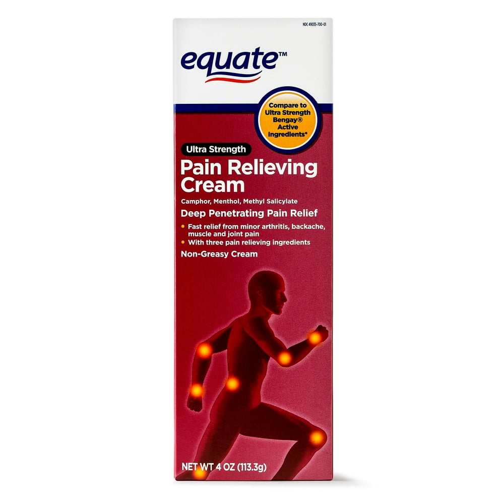Equate Ultra Strength Pain Relief Cream, 4 oz