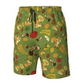 thumbnail image 4 of Rocae Squirrel And Fox In The Forest for Men's Beach Shorts Casual Elastic Waist Drawstring Summer Beach Shorts,S-3XL-XX-Large, 4 of 6