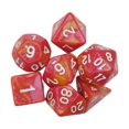 thumbnail image 3 of Ensemble de dés Polyédriques 7 Pcs Durables pour Jeu de Cartes Café Rose Jaune, 3 of 7