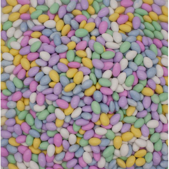 Sconza's Jordan Almonds Assorted - Almonds Coated with Hard Candy Shell 1 Pound in a Resealable Bulk King of Sweets Bag