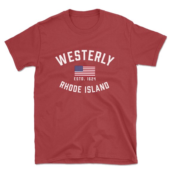 Westerly Rhode Island Patriot Men's Cotton T-Shirt
