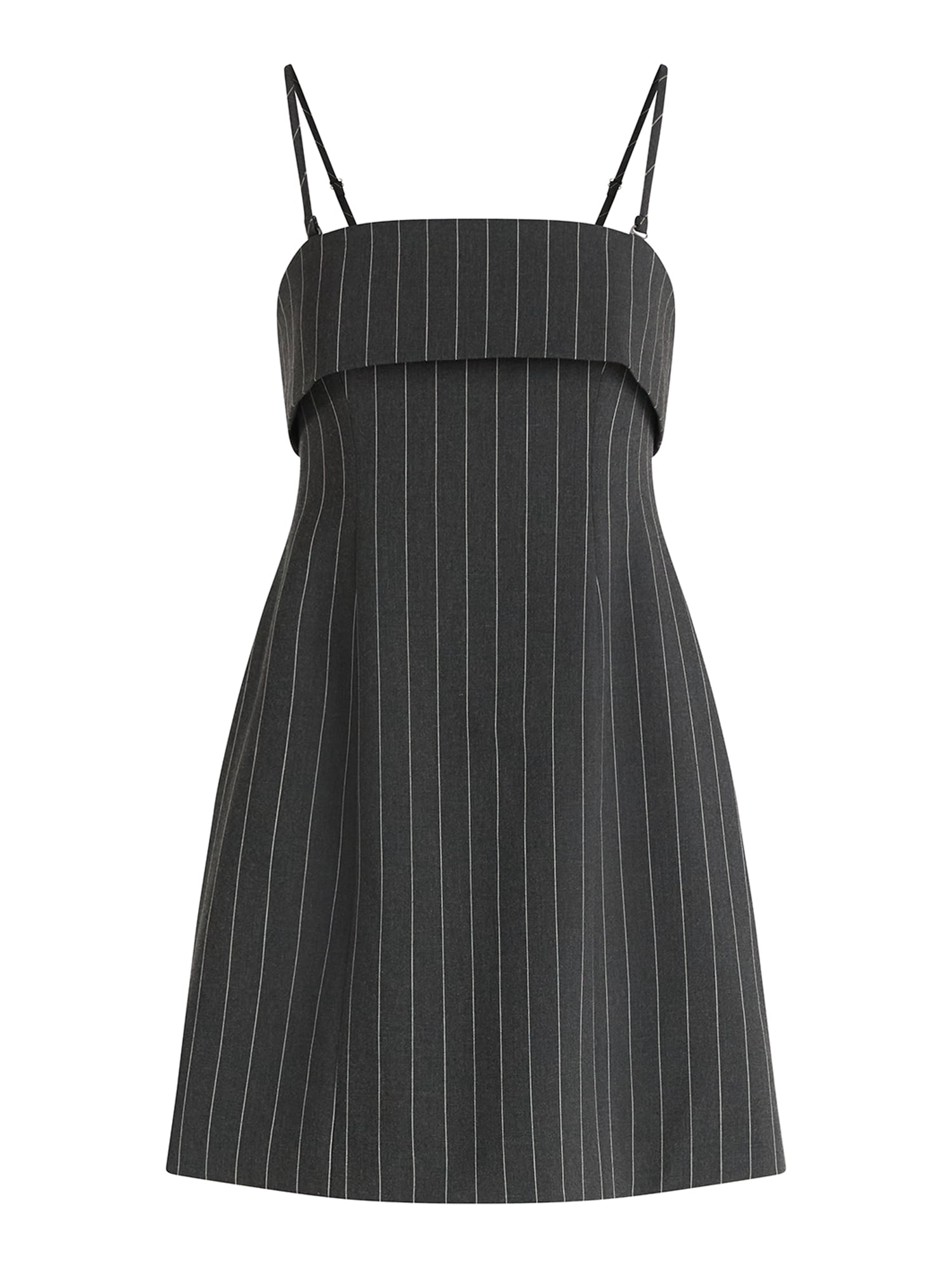 knee length dresses for ladies Taia Foldover-Neck Structured Tulip Mini Dress in Black