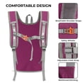 thumbnail image 2 of LAIMEIWEE Small Hiking Backpack, 13L Lightweight Foldable Travel Backpack for Men Women, Packable Daypack Hiking Bag for Camping Walking,Magenta, 2 of 8