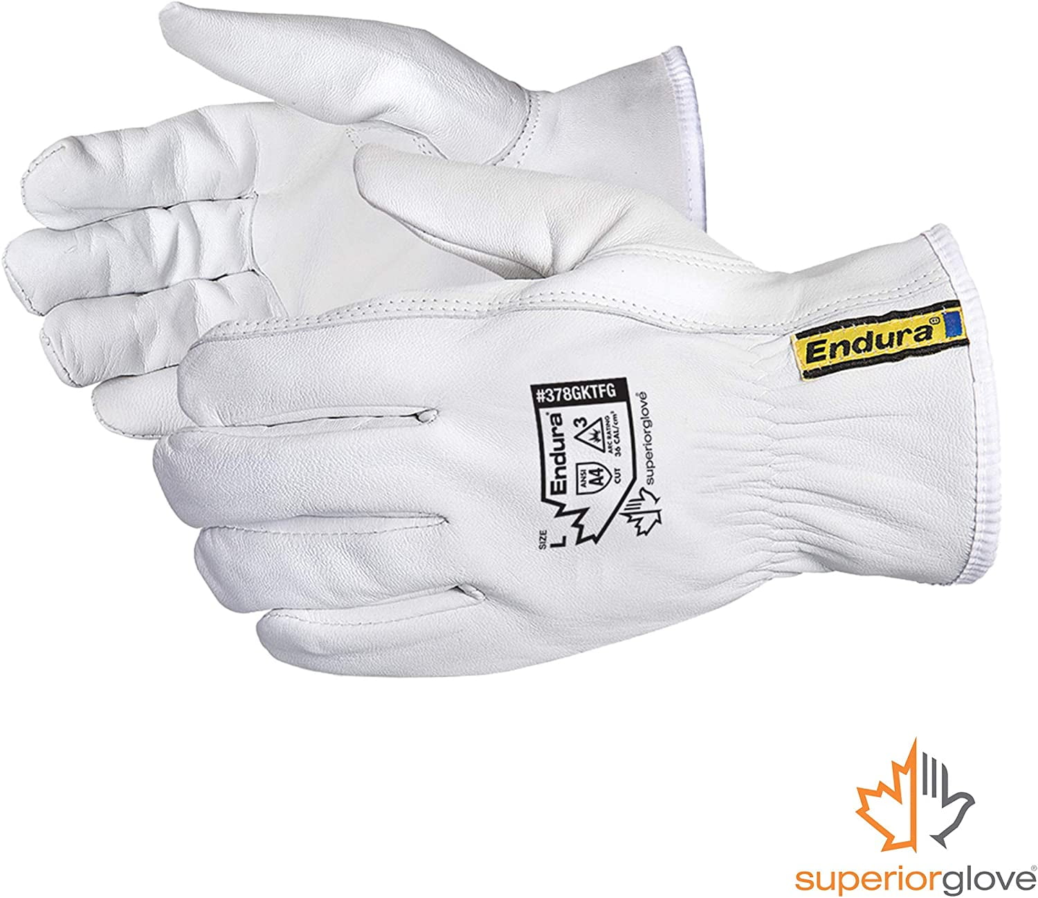 【YEGG】24fw Ribbon gloves Superior Goatskin Leather Work Gloves – Kevlar Lined Cut