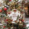 thumbnail image 5 of Welcome Sign for Front Door, Christmas Round Metal Wall Art Wreaths, Winter Snowman Farmhouse Cardinal Xmas Balls Outdoor Indoor Wall Hanging Sign for Porch Decor Housewarming Gifts 7.9 Inch, 5 of 8