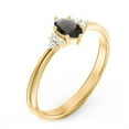 thumbnail image 3 of Bague Ovale avec Accents d'Épaule - Quartz Fumé (Juin), 3 of 5