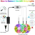 thumbnail image 2 of 49.2ft SMD 5050 LED 450LED Lights Strip Kit, Waterproof Multi-Color Changing Light Strips, 40 Keys IR Remote,Power Adapter Not Included, 2 of 7