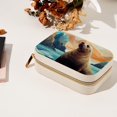 thumbnail image 7 of Sea Lion Velvet Portable Storage Box with Removable Compartment, Gift: Jewelry Stand, Display Case, Necklace Holder, 7 of 7