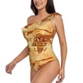 thumbnail image 2 of Easygdp Not All Those Who Wander Are Lost2 Women's One Shoulder Ruffle Monokini Bathing Suits with Removable Chest Pad, Quick Drying - X-Large, 2 of 8