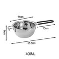 thumbnail image 2 of Chocolate Double Boiler Metal Stainless Steel Chocolate Warmer Melting Bowl, 2 of 14