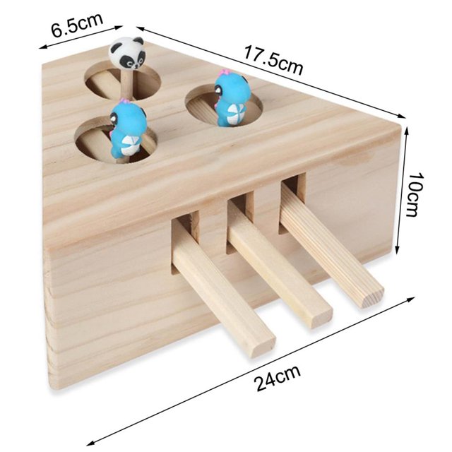 Whack-A-Mole Cat Toy Cat Hunting Interactive Pet Toy Mouse Seat Scratching Pet Toy 3/5 Agujeros Minnieouse HA023064-00