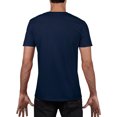 thumbnail image 2 of Gildan - Camiseta básica de manga corta Modelo Soft Style para hombre (Azul marino), 2 of 4