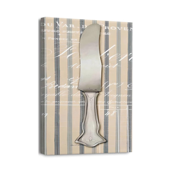 Retro Utensil Canvas Art Vintage Kitchenware Prints for Home Dining & Restaurant Wall Decor (12x16inch)