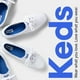 thumbnail image 5 of Zapatillas Keds Champion de lona con cordones blancas para mujer, talla 6, 5 of 7