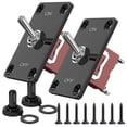 thumbnail image 1 of Heavy Duty Toggle Switch 12v,2Pc 2Pin Waterproof SPST Marine on Off Switch with Mounting Panel 30A for Marine Electrical, 1 of 5