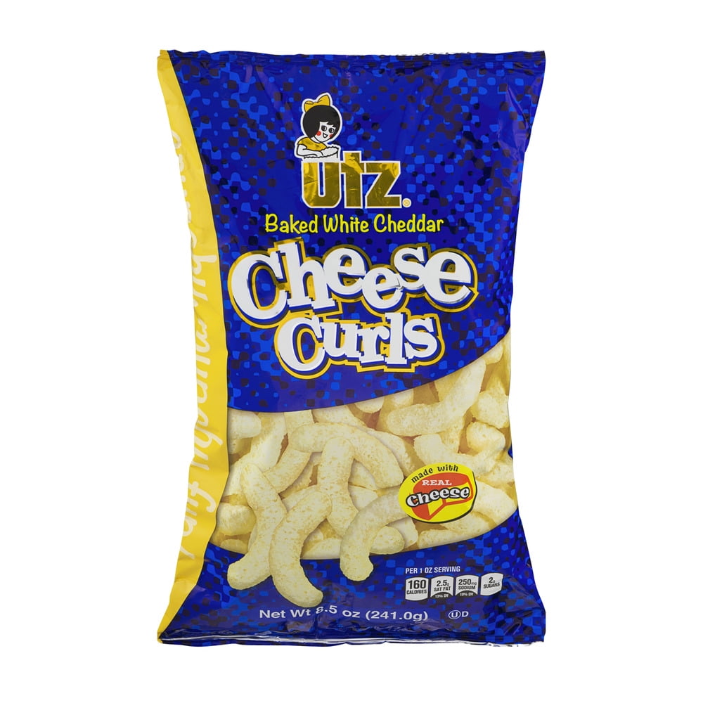 Utz Baked White Cheddar Cheese Curls, 8.5 Oz.