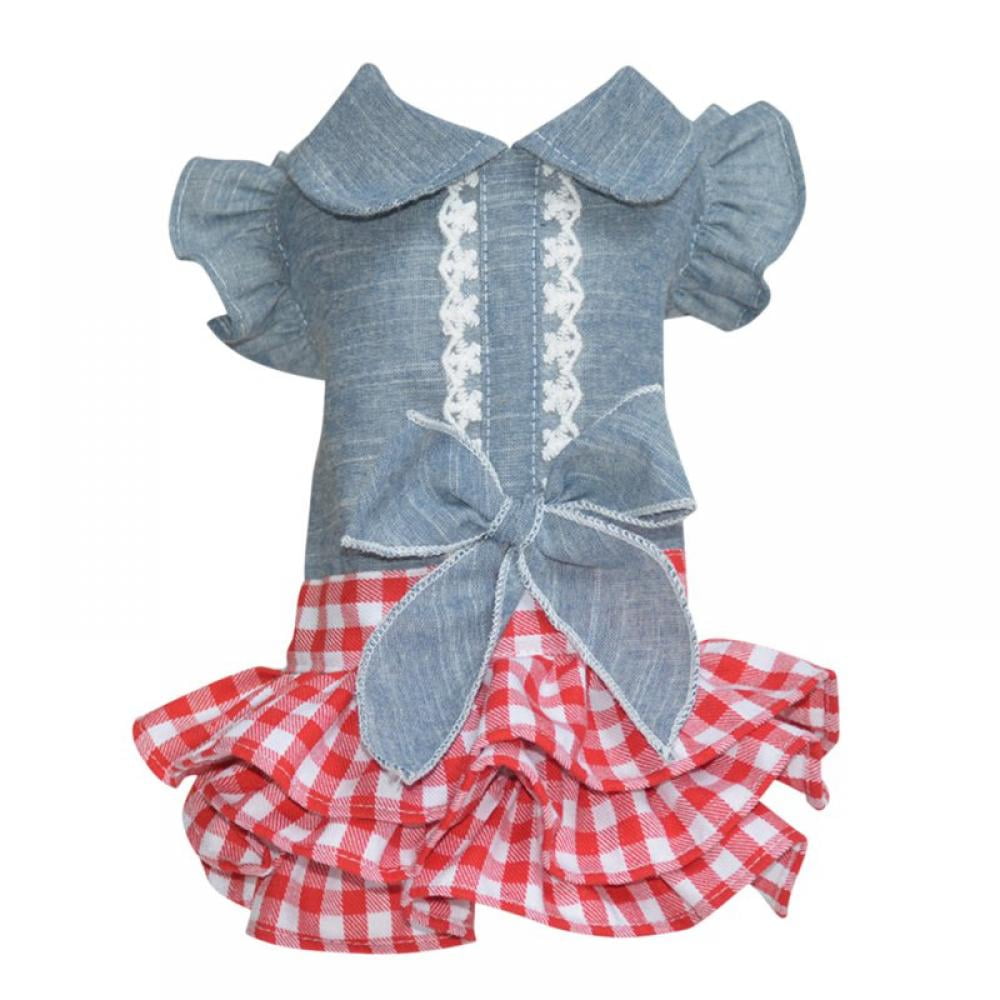 Summer Pet Dog Dres Sweet Skirt Puppy's Princess Dress for Small Medium