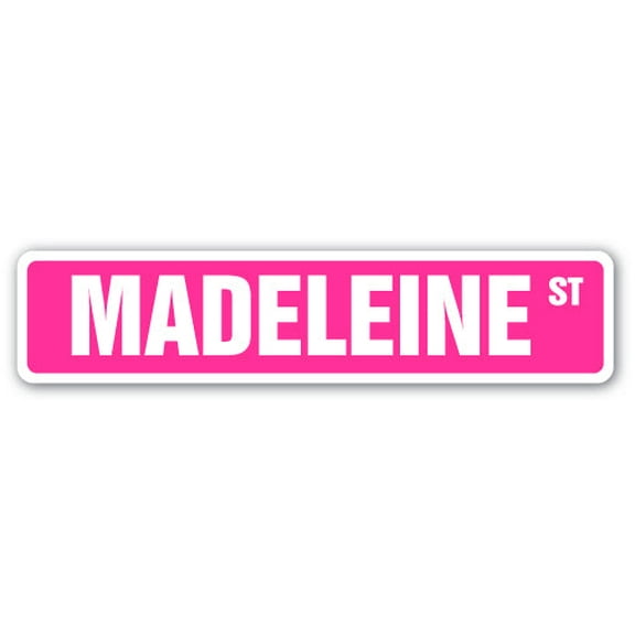 MADELEINE Street Sign Childrens Name Room Sign | Indoor/Outdoor |  36" Wide