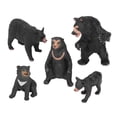 thumbnail image 4 of Bear Model Toys, Black Bear Family Figure 5pcs Plastic Gift Wild Animals Delicate Workmanship For Daily Playing, 4 of 8